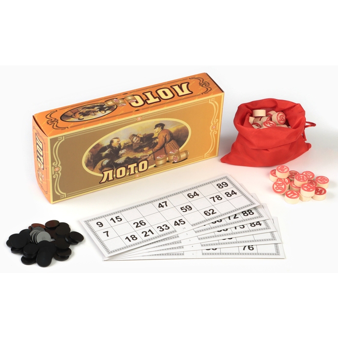 Русское лото, настольная игра "Охотники на привале", 24 х 10 см 513256