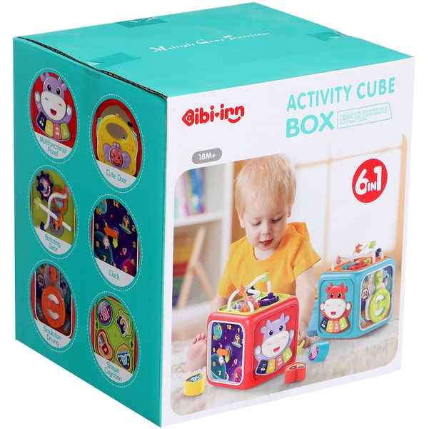 Игрушка развивающая "Логический куб", 6в1, звуковые эффекты, цвета микс 9935391