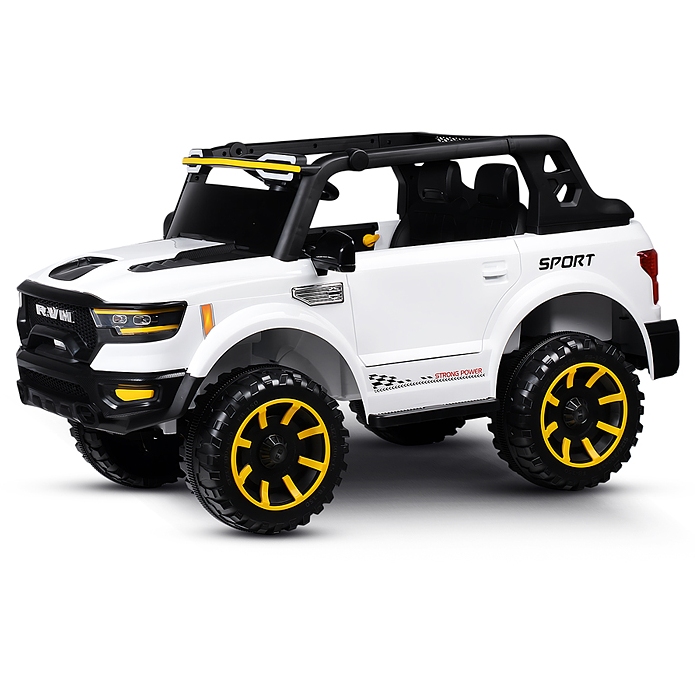 Электромобиль детский "Крутой внедорожник" (цвет белый) 