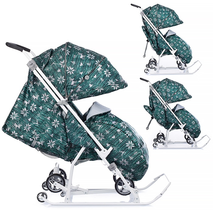 Коляска комбинированная "Наши детки 3-1К" (скандинавский зеленый) НДТ3-1К/6