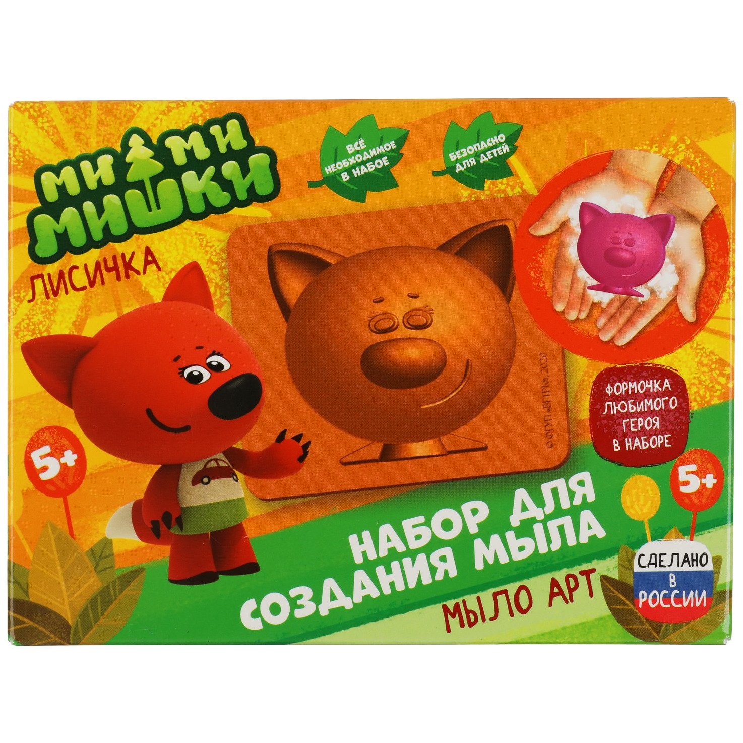 Набор д/дет тв-ва Ми-ми-мишки создание мыла для ванны лисичка МУЛЬТИ АРТ в кор.41шт DIYSОАРМIМI1