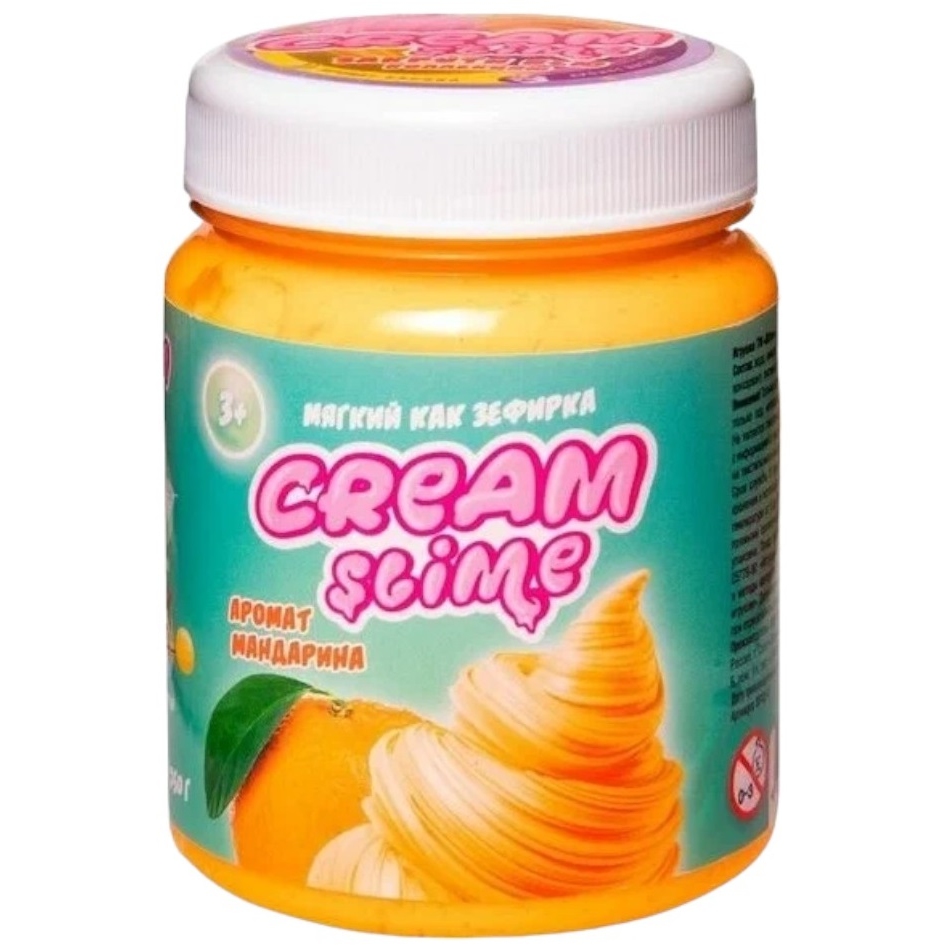 Игрушка ТМ "Slime" Cream-Slime с ароматом мандарина, 250 г в кор.32шт SF02К