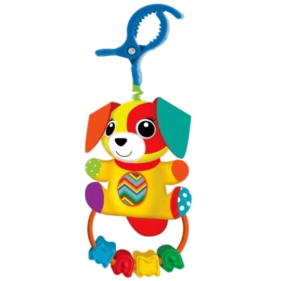 Текстильная игрушка погремушка собачка с мамой функционал Умка в кор.250шт RРТFD4