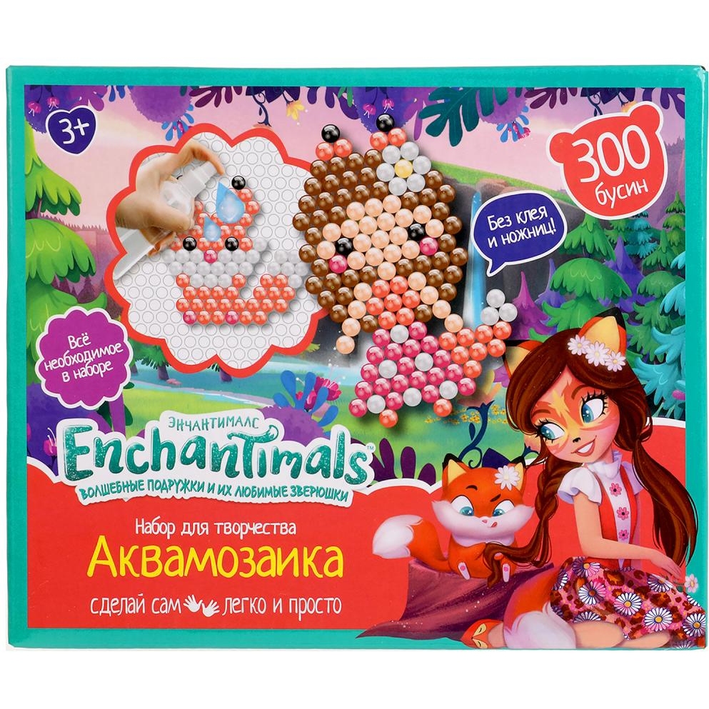 Набор д/детского тв-ва ЭНЧЕНТИМАЛС аквамозаика 300 бусин МУЛЬТИ АРТ в кор.48шт АQUАВЕАDS300ЕN1