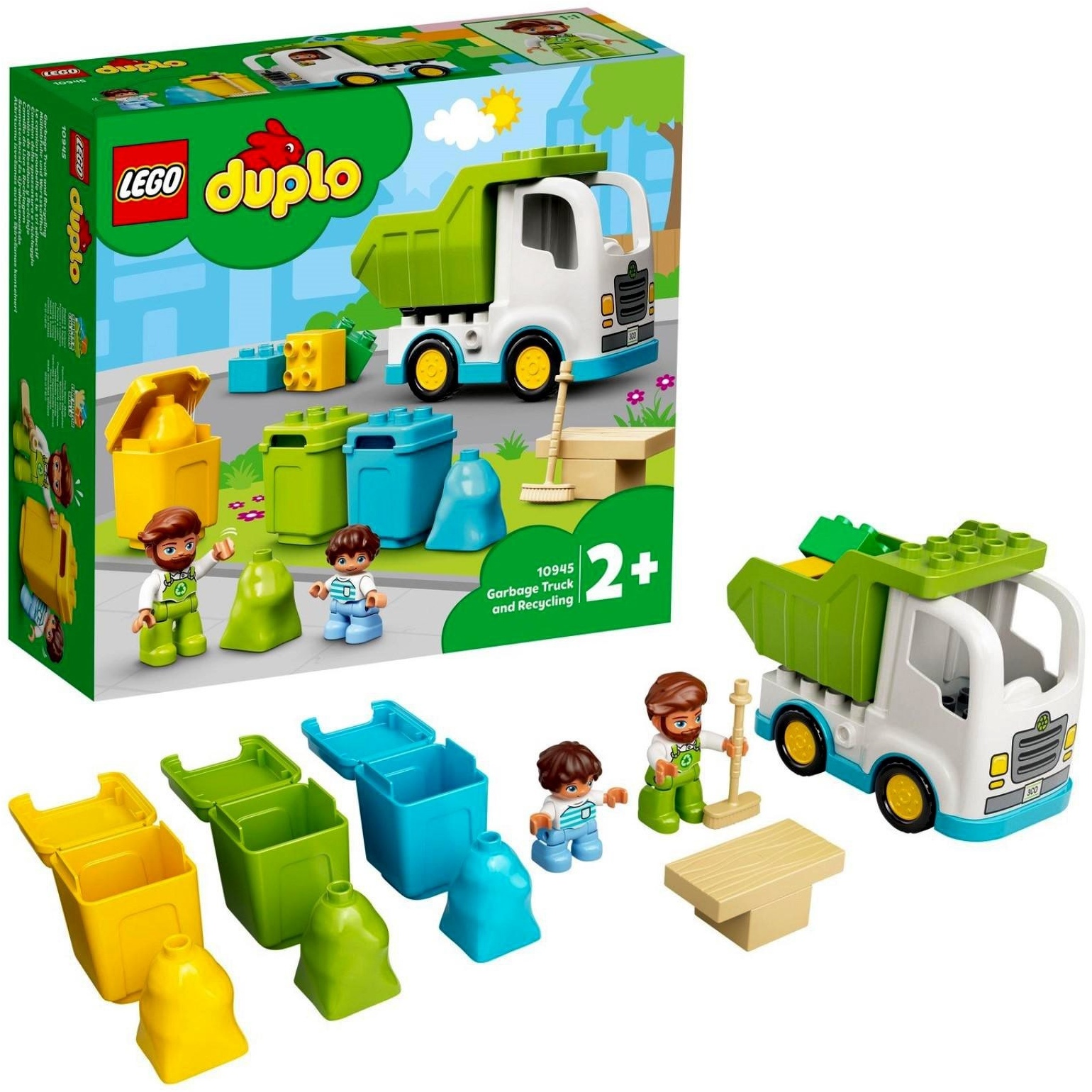 Конструктор Lego "Мусоровоз и контейнеры для раздельного сбора мусора" 10945 7181357